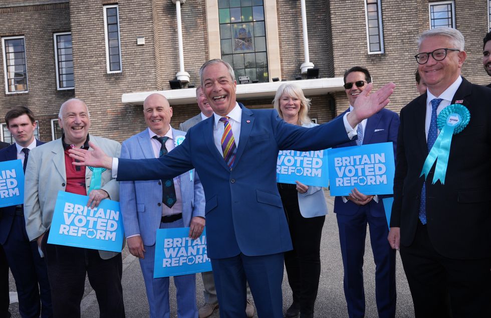 Nigel Farage, Andrew Rosindell and Reform councillors
