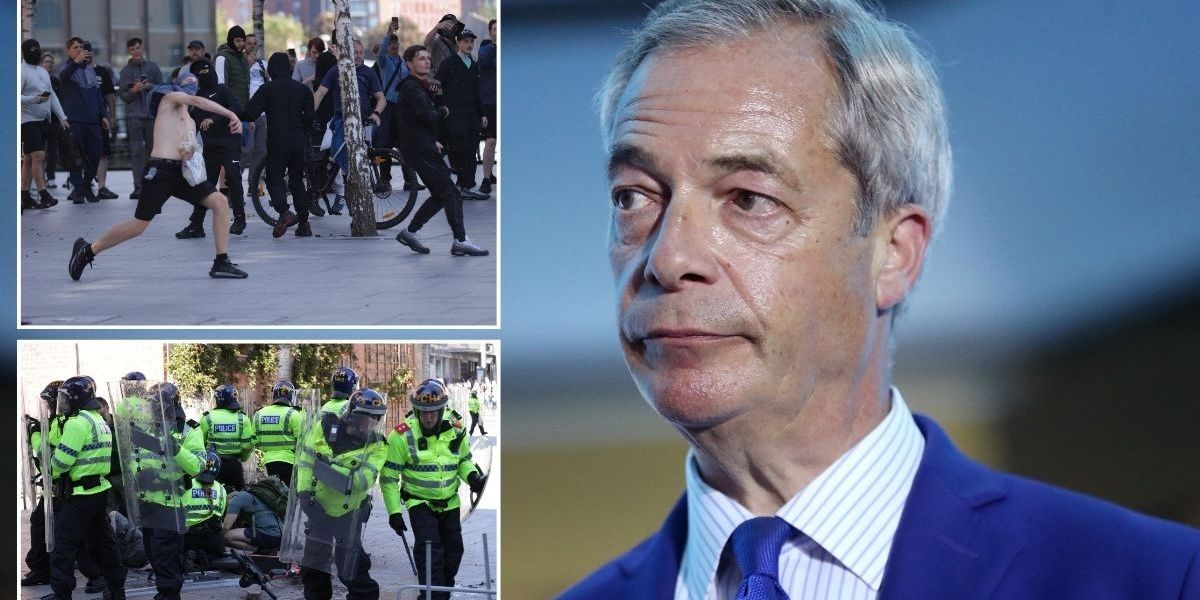 NextImg:Farage 'appalled by riots' as he demands urgent Parliament recall: 'Need to debate population explosion'