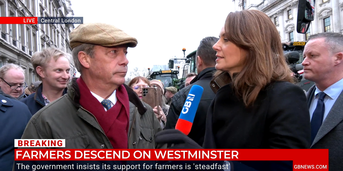 NextImg:Nigel Farage blasts 'disconnected' Labour as tractors descend on Westminster: 'They have no comprehension of what food is!'