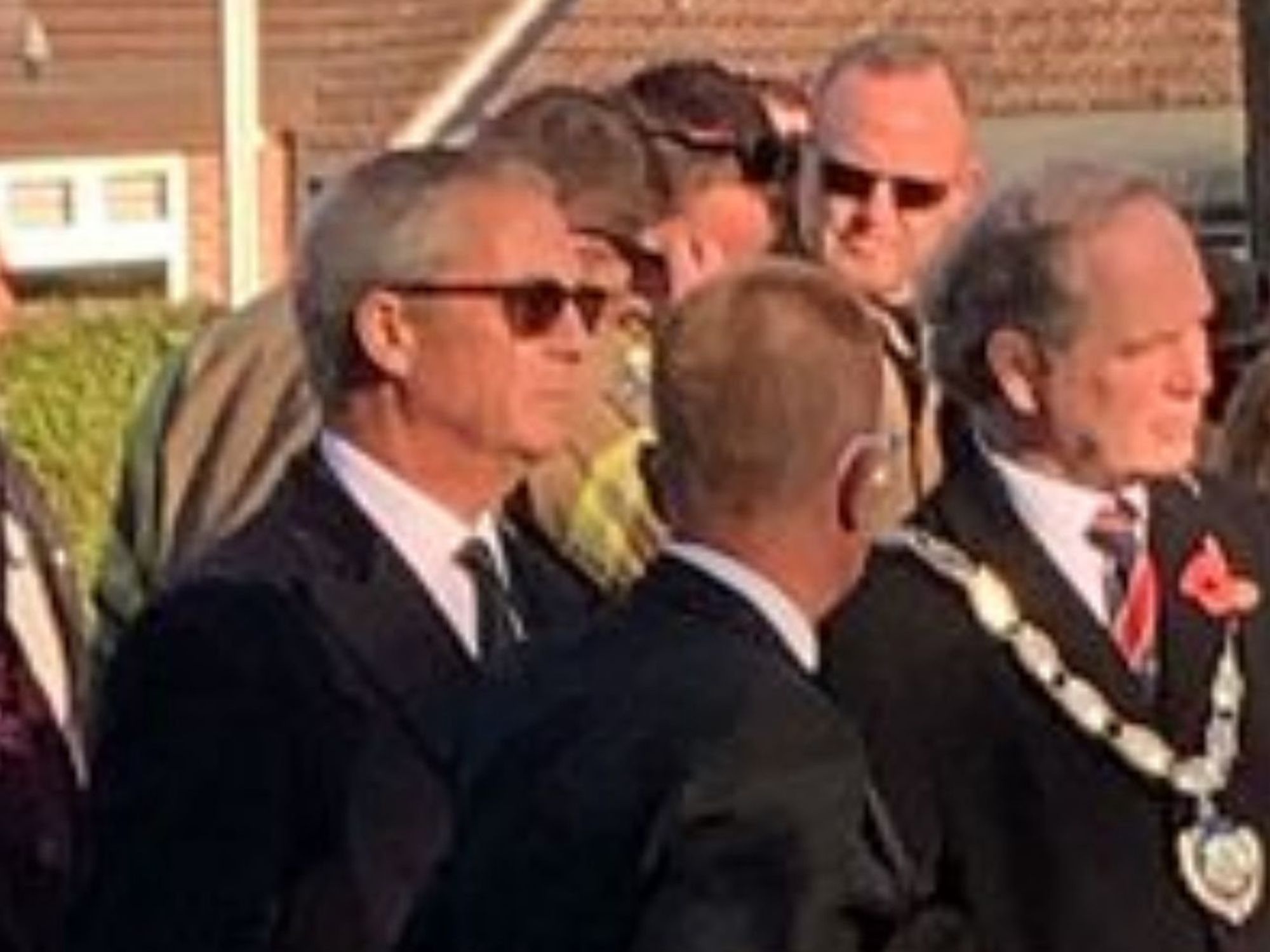 Nigel Farage at Walton-on-the-Naze remeberance service