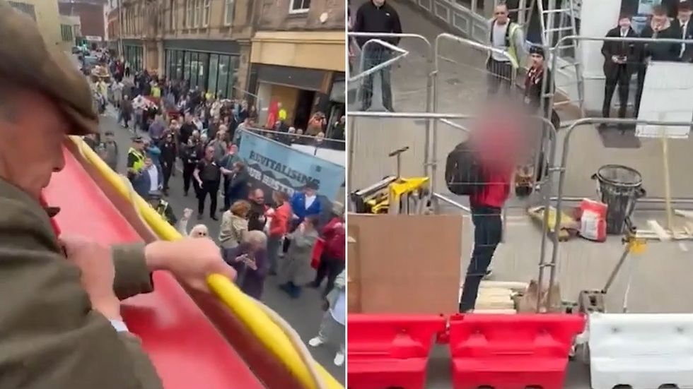 Nigel Farage attacked