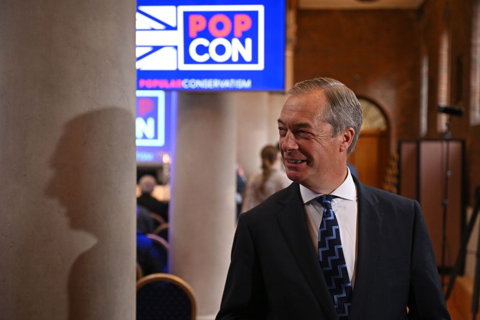 Nigel Farage attends the 'Popular Conservatives' conference