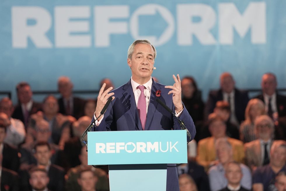 Nigel Farage blasted the BBC during his press conference this morning