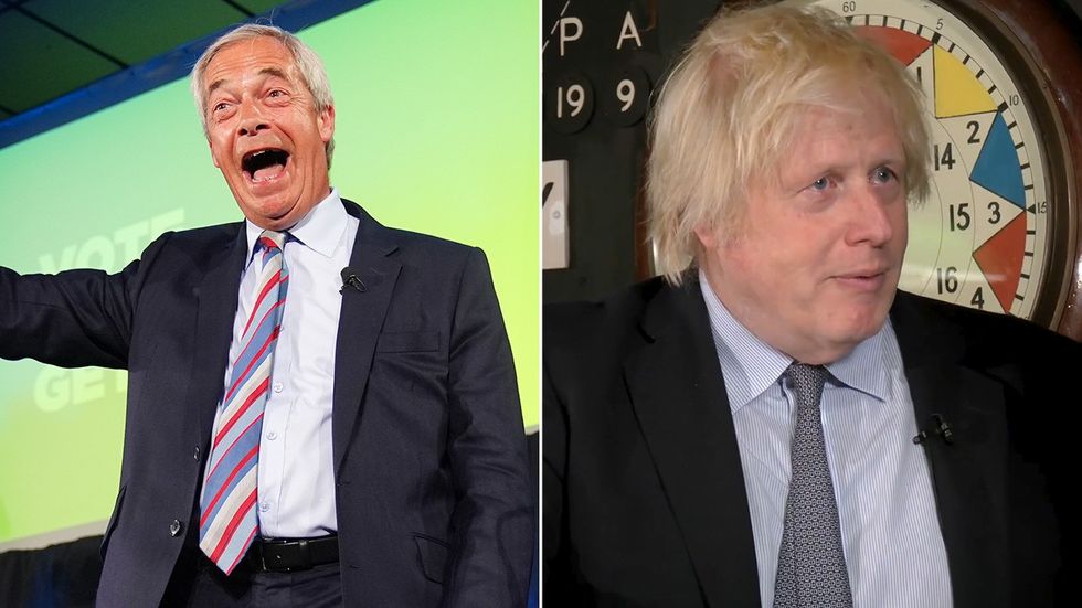 Nigel Farage, Boris Johnson