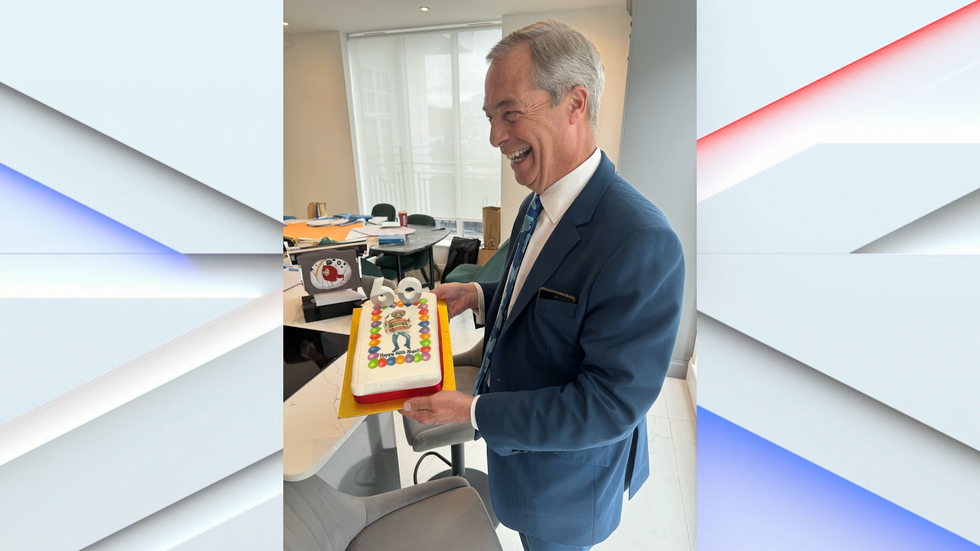 Nigel Farage celebrates his 60th birthday