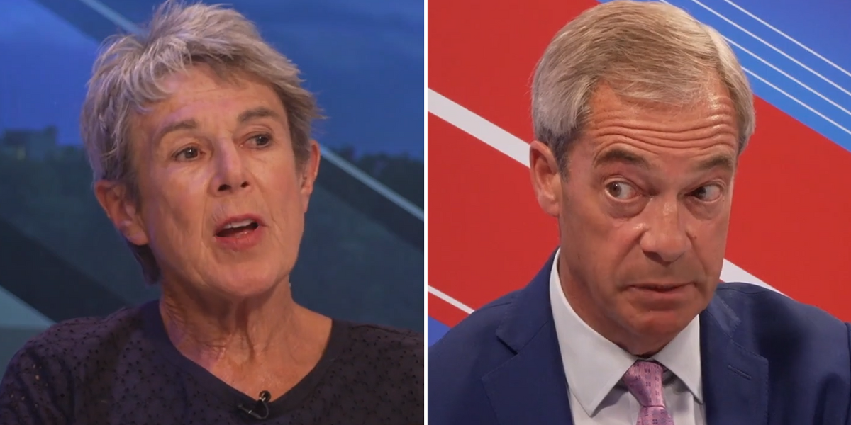 NextImg:Nigel Farage furiously defends ‘entirely fair’ question about Southport in fiery GB News clash