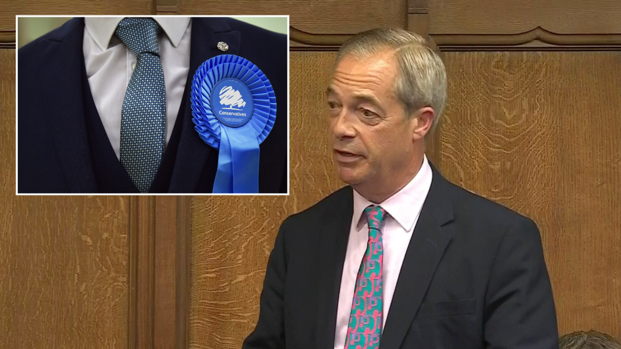 Nigel Farage, Conservative rosette