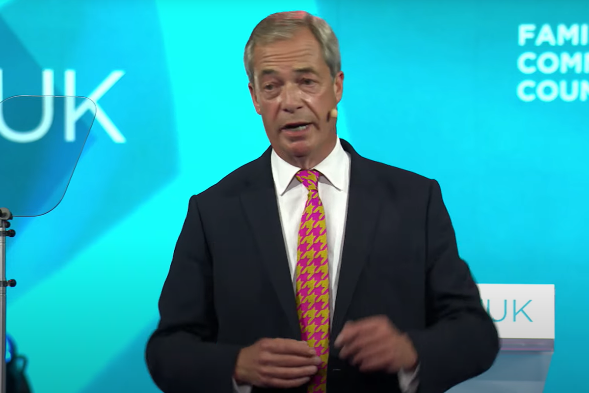 Nigel Farage delivers his Reform UK conference speech