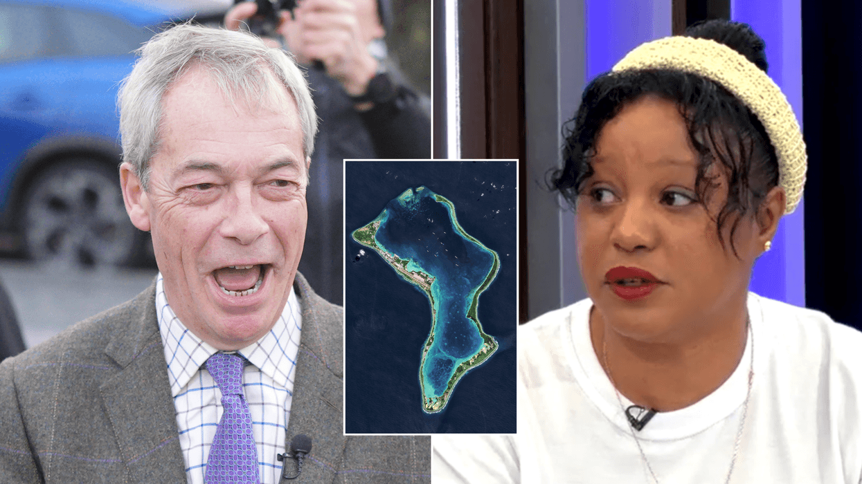 Nigel Farage; Diego Garcia; Vanessa Calou