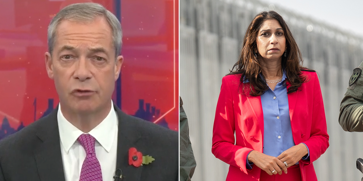 NextImg:‘This country is BEHIND Suella!’ Nigel Farage highlights staggering poll as ‘78% say Suella should NOT be sacked’