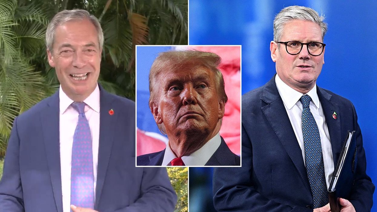 Nigel Farage, Donald Trump, Keir Starmer