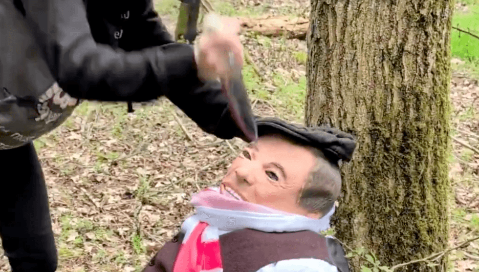 Nigel Farage effigy