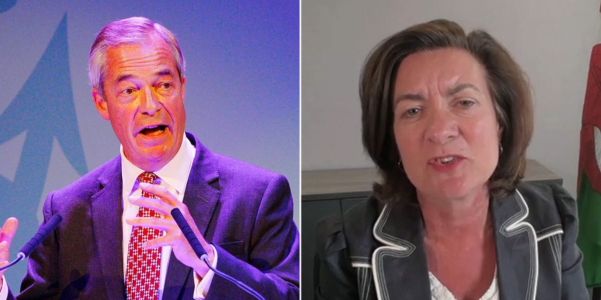NextImg:Nigel Farage accused of 'lecturing Wales' as First Minister tears into plan to reopen blast furnaces: 'Absolute nonsense!'