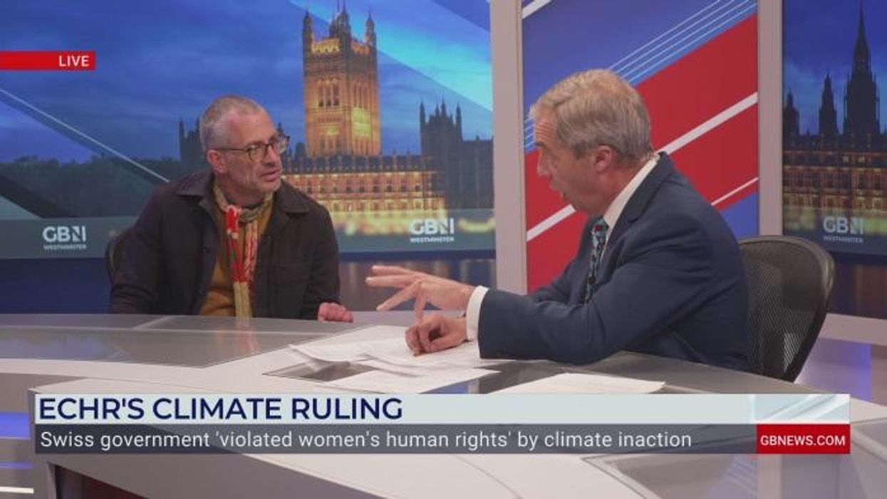 ‘It’s playing God!’ Nigel Farage in explosive row with activist over ECHR’s ‘nonsense’ climate ruling: ‘Does away with elections’