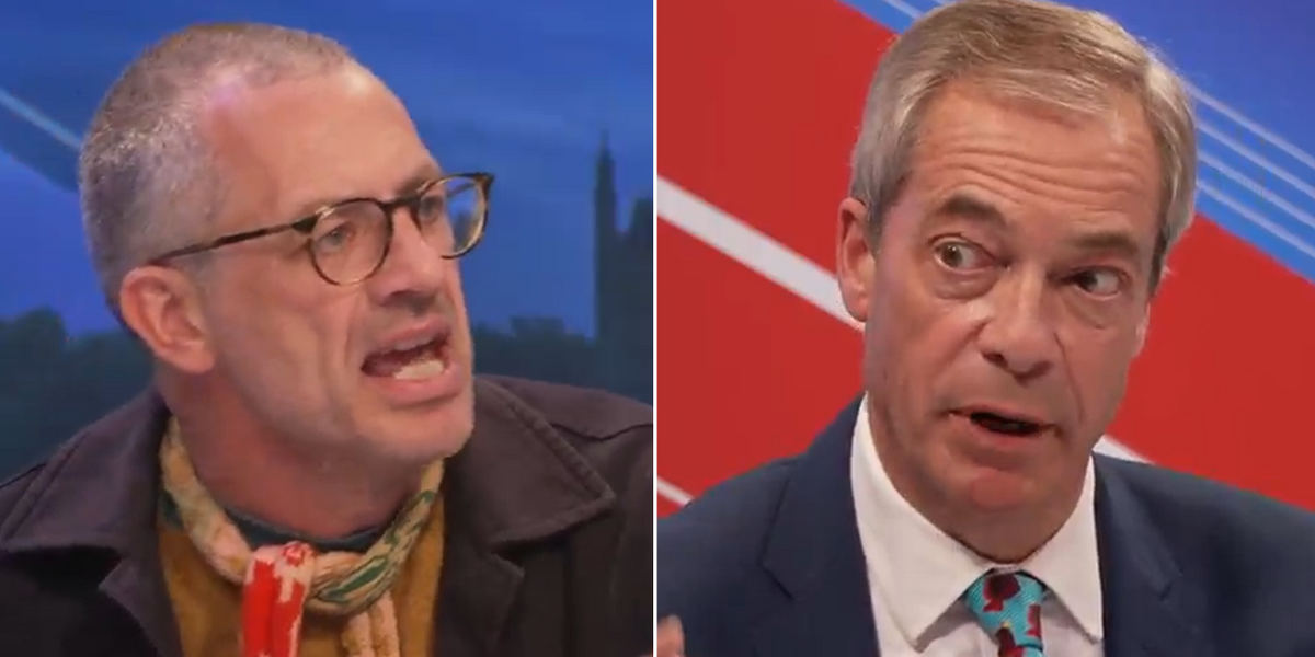 Nigel Farage in explosive row with activist over ECHR’s ‘nonsense’ climate ruling: ‘It's playing God!’