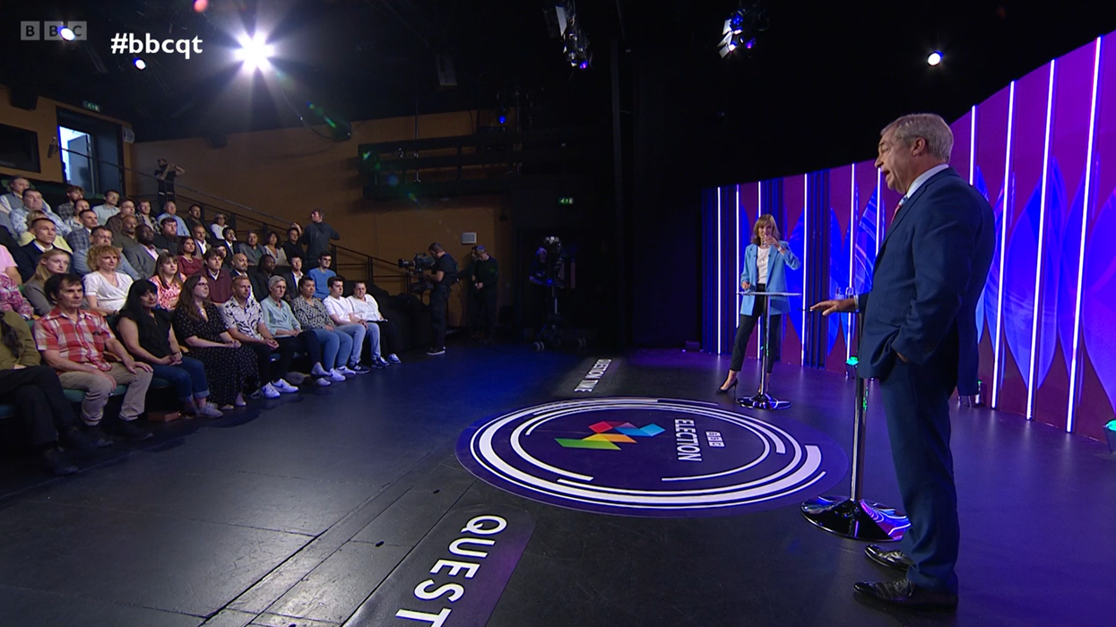 Nigel Farage faced a grilling from Question Time audience members in Birmingham