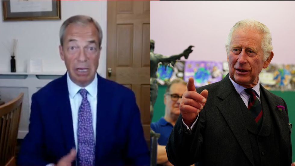 Nigel Farage feels the Prince of Wales should not become king.