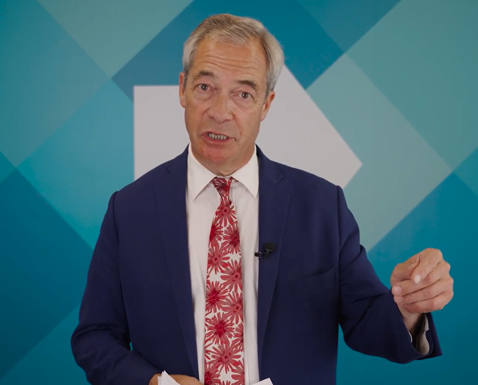 Nigel Farage filming yet more slick videos