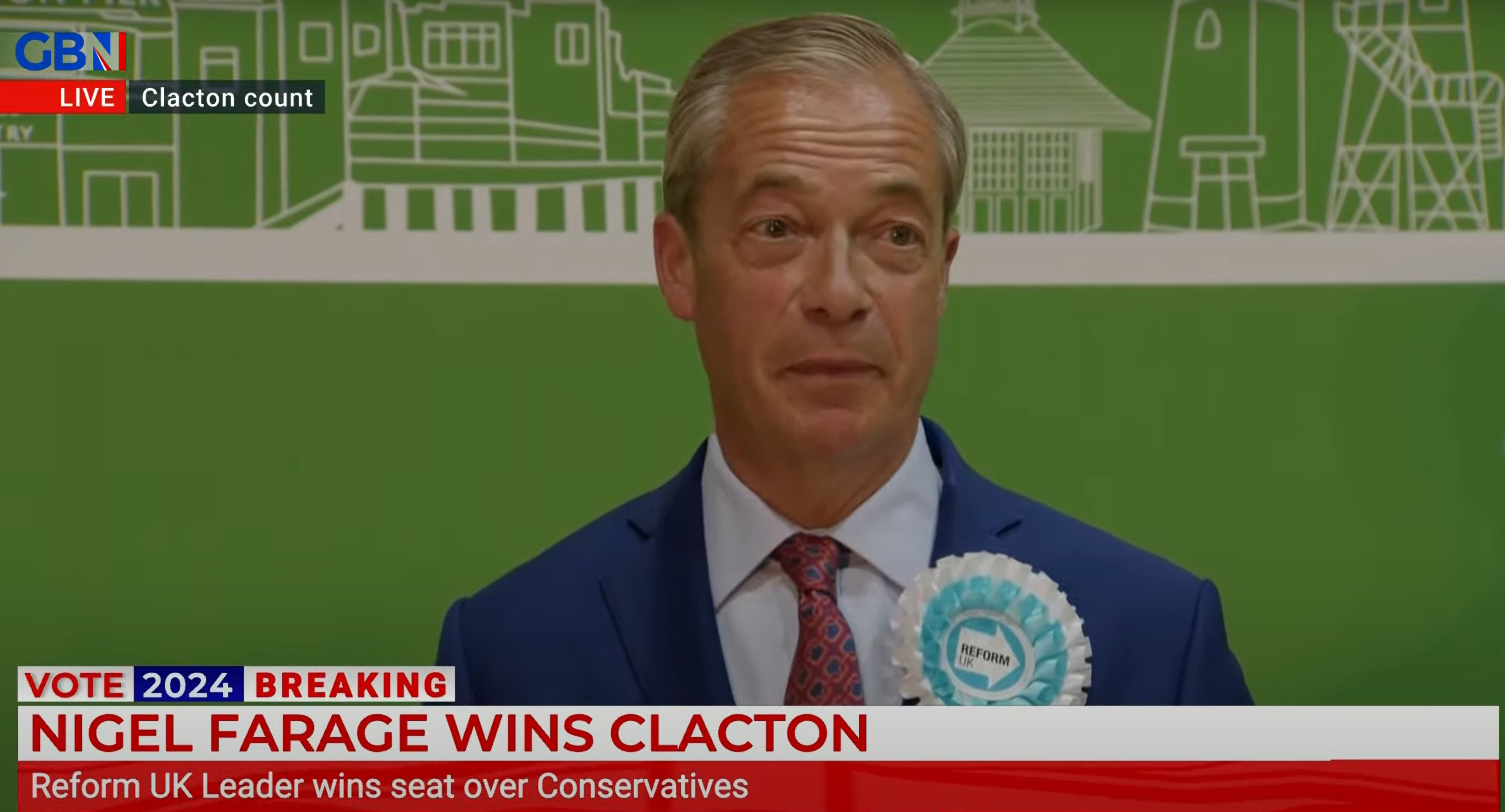 Nigel Farage FINALLY becomes an MP after smashing Tories and Labour in Clacton