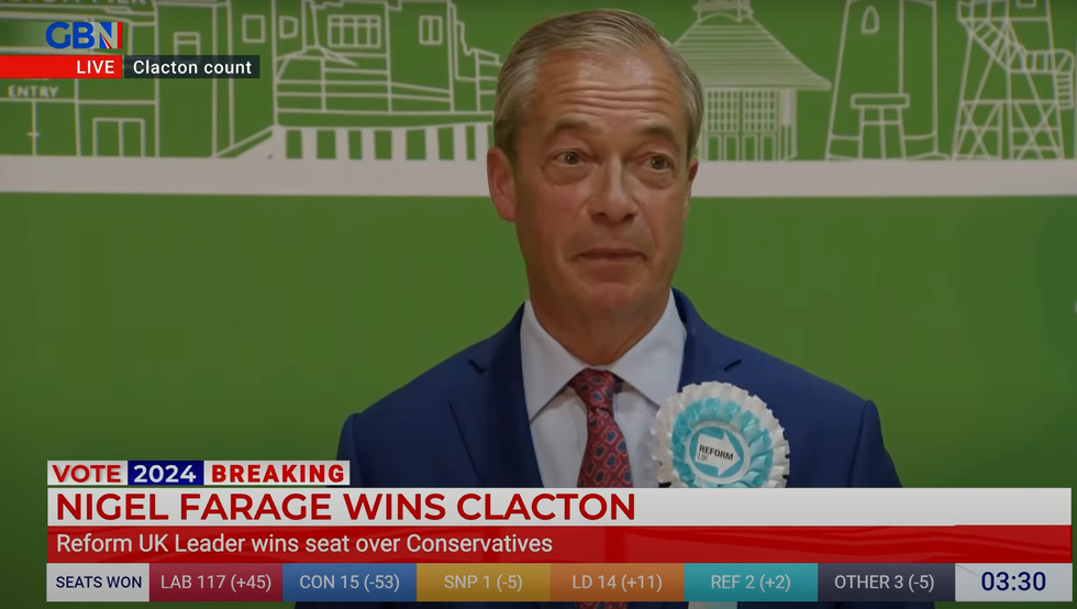 Nigel Farage FINALLY becomes an MP after smashing Tories and Labour in Clacton