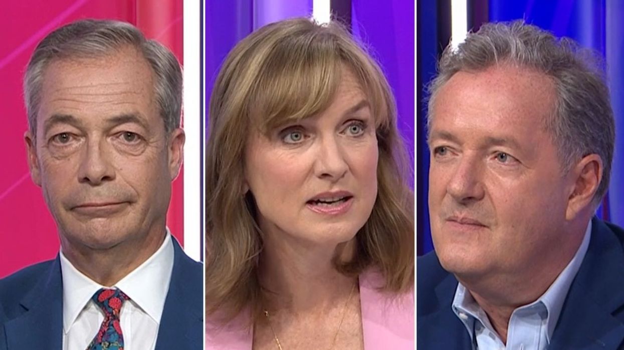 Nigel Farage, Fiona Bruce, Piers Morgan