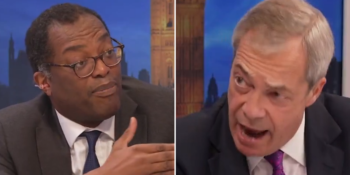 NextImg:‘Your lot are a bunch of cowards!’ Farage blasts Kwarteng over ‘monstrous’ attack on democracy