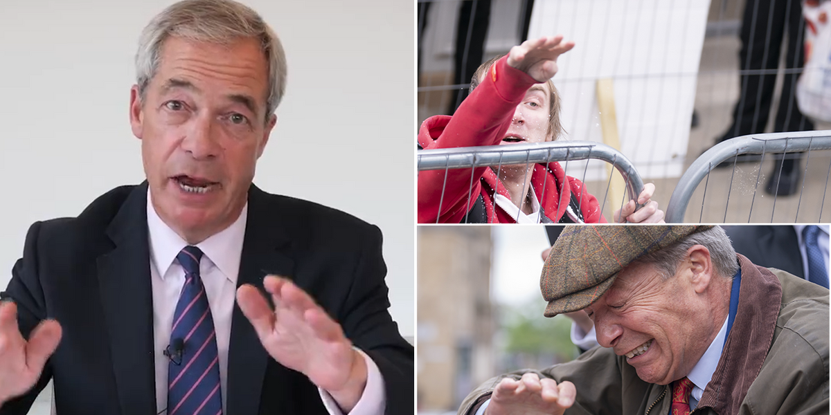 NextImg:‘Throw cement at me, walk free’: Farage shames two-tier Britain as his attacker swerves jail