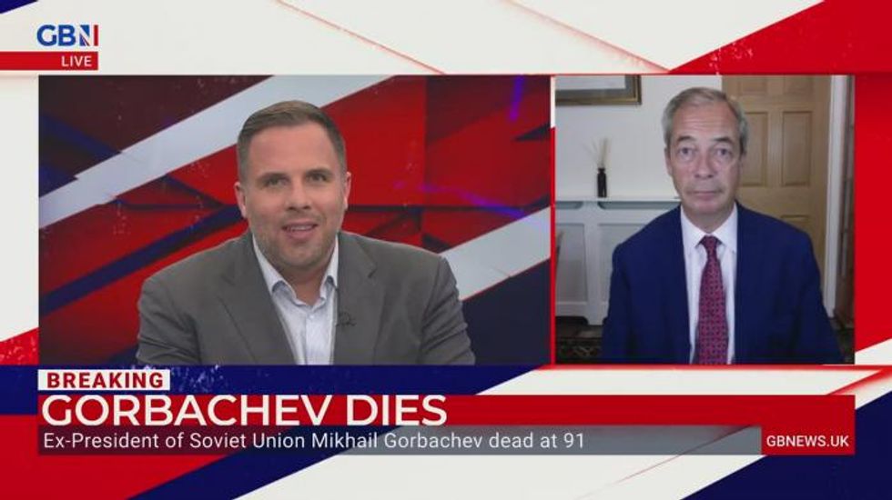 Nigel Farage says Mikhail Gorbachev 'would have been dismayed' when Russia invaded Ukraine as last Soviet leader dies aged 91