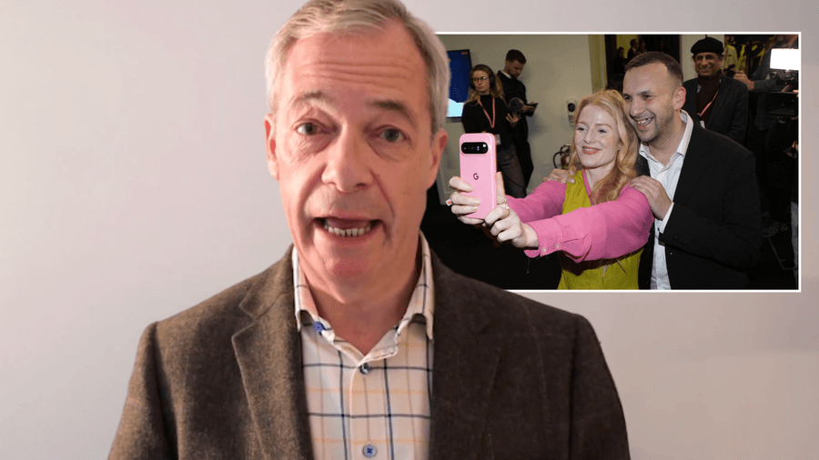 Nigel Farage, Hannah Spencer and Zack Polanski