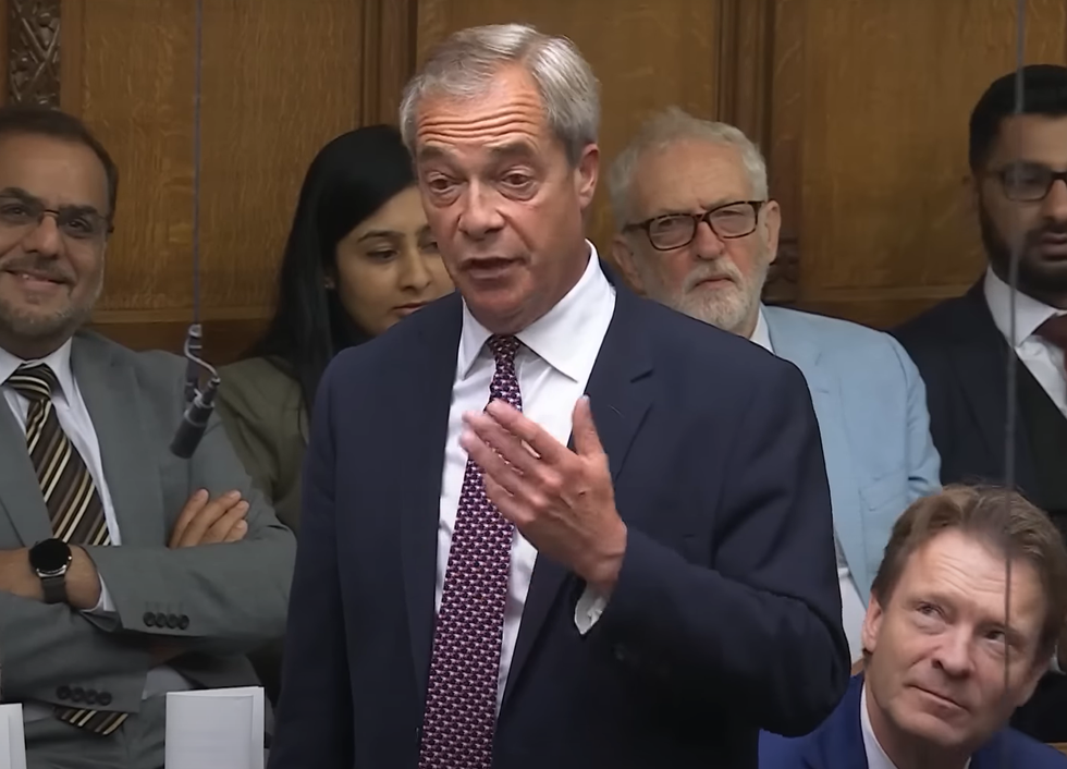 Nigel Farage has asked six questions at PMQs since entering the House of Commons