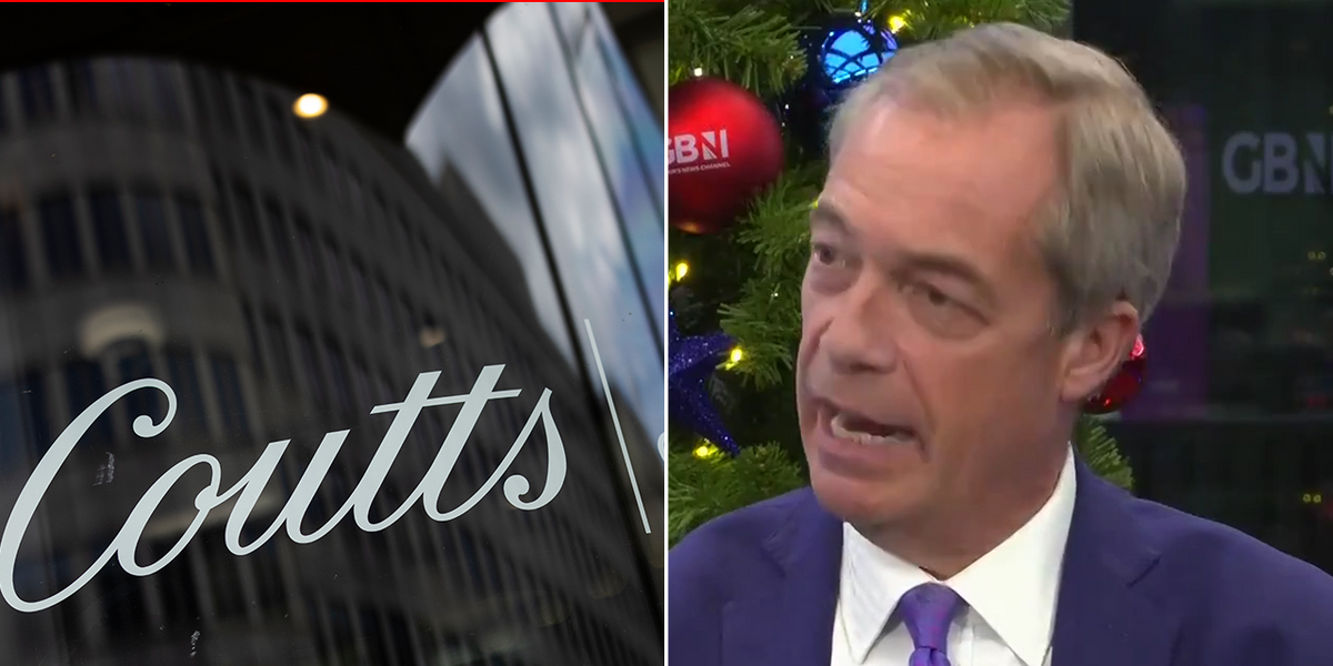 NextImg:Furious Nigel Farage lashes out at Coutts after latest debanking twist