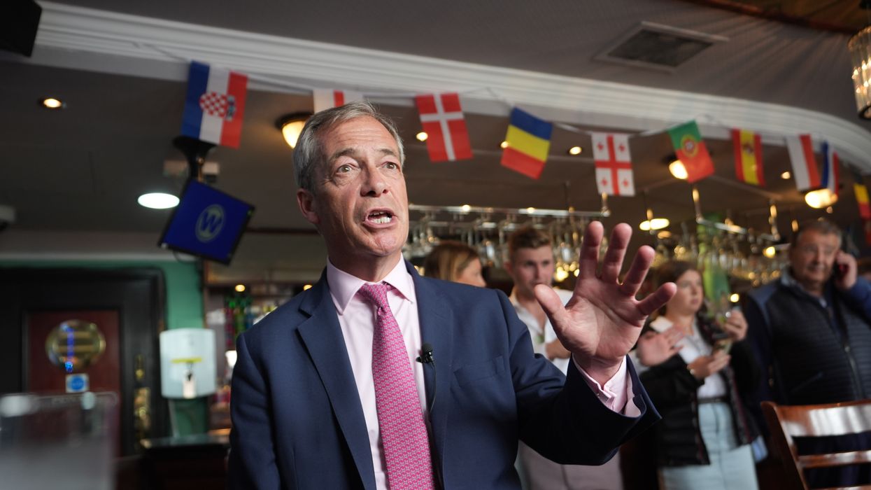 Nigel Farage in Clacton-on-Sea