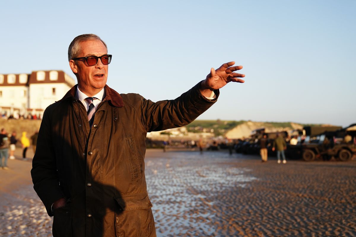 Nigel Farage in Normandy