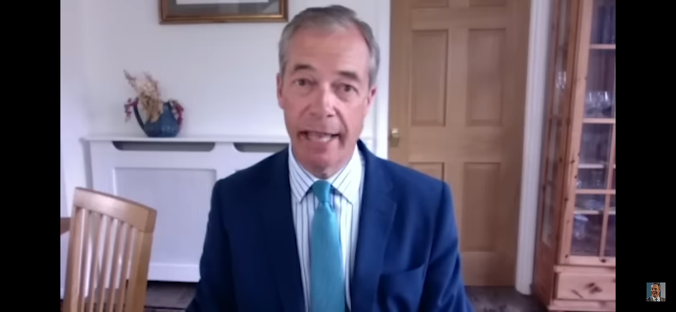 Nigel Farage in YouTube video