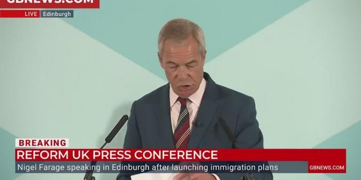 NextImg:WATCH: Nigel Farage introduces Graham Simpson as Reform UK's first MSP after Tory defection