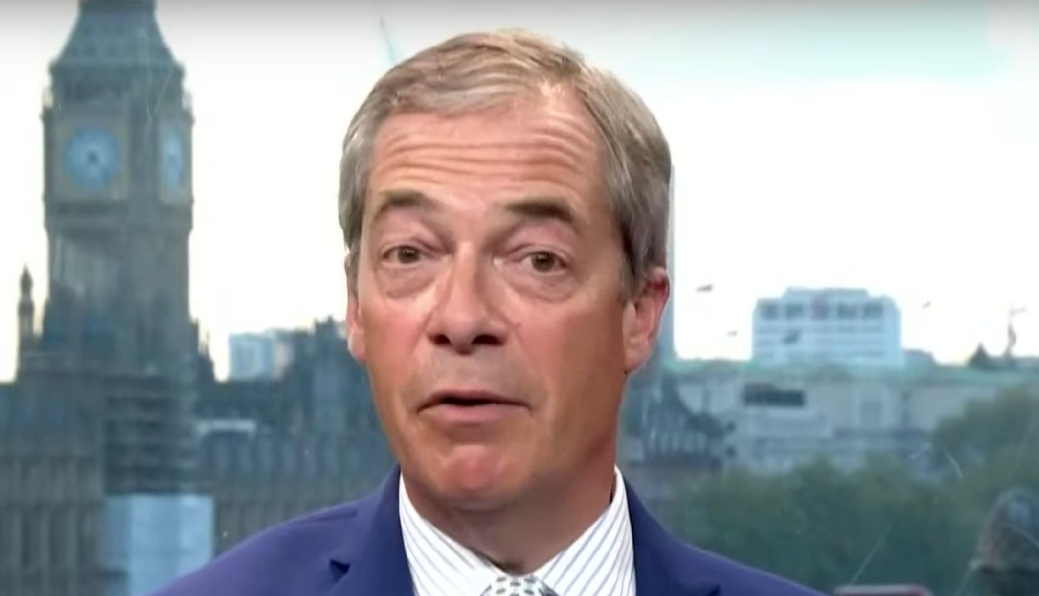 Nigel Farage issued a warning to Emmanuel Macron