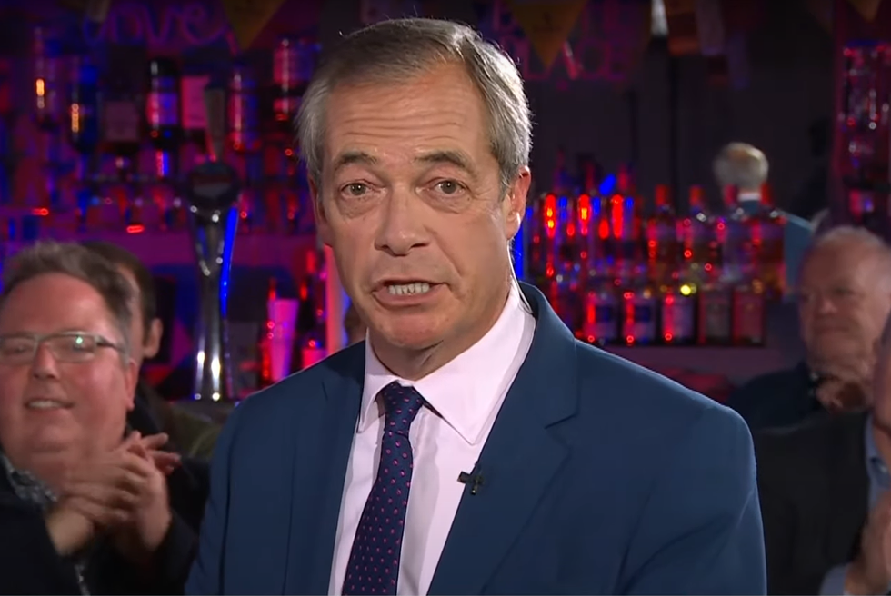 Nigel Farage joined GB News viewers in Cardiff