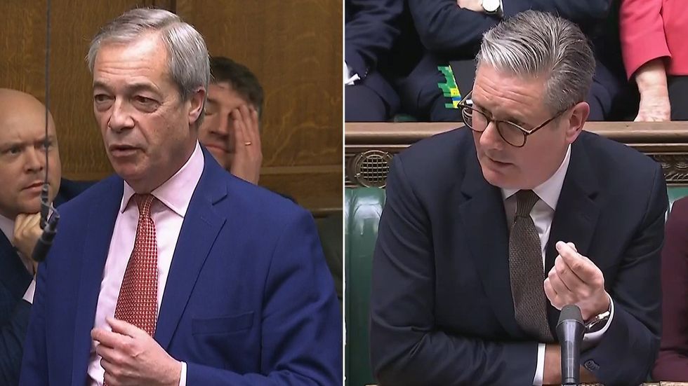 Nigel Farage, Keir Starmer