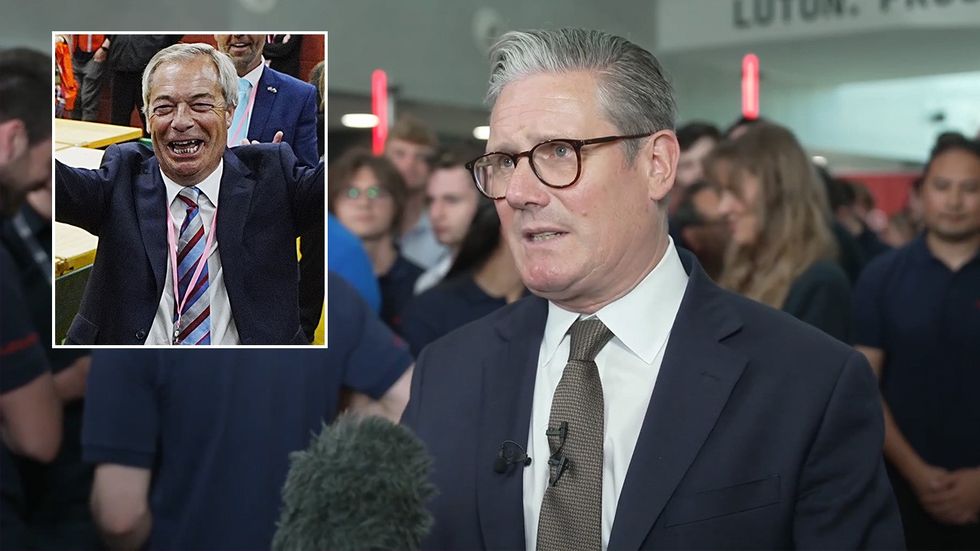 Nigel Farage, Keir Starmer