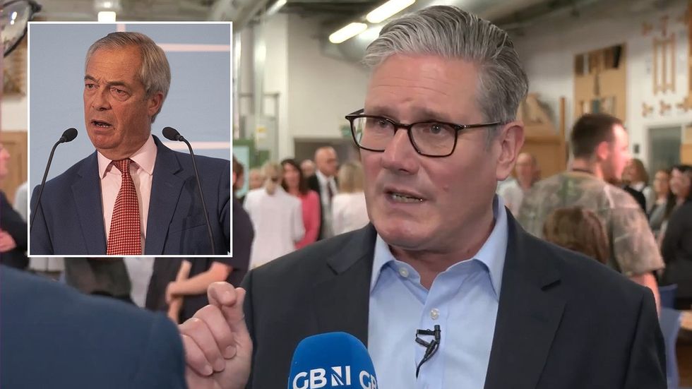Nigel Farage, Keir Starmer