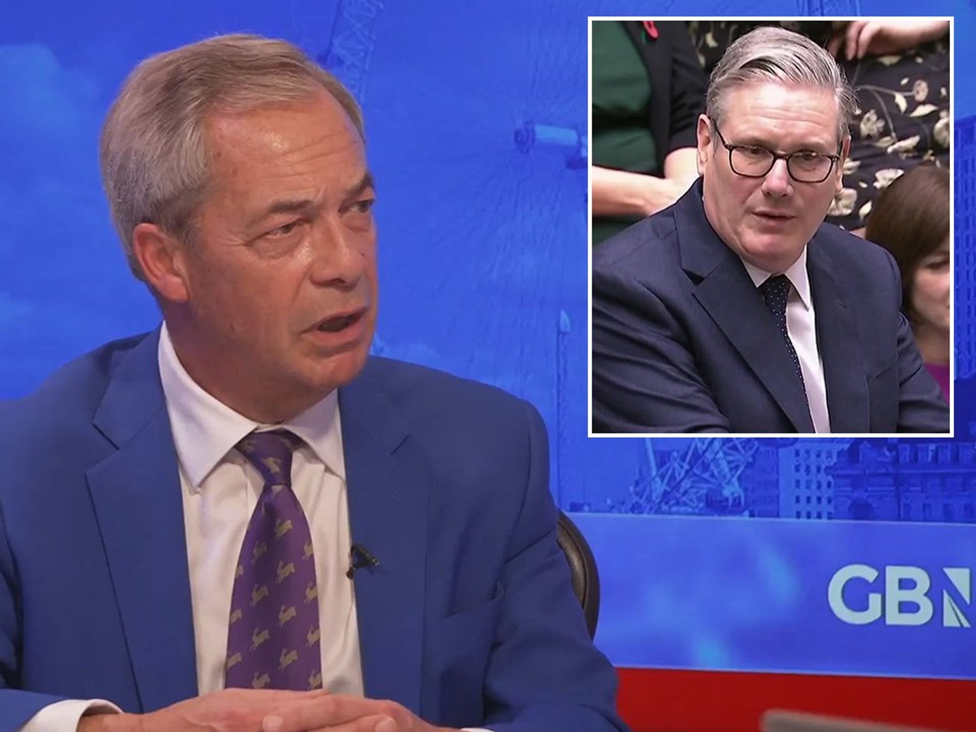 Nigel Farage, Keir Starmer