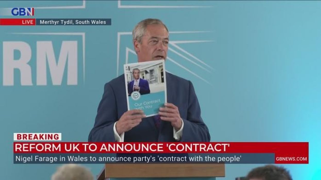 WATCH: Nigel Farage unveils Reform UK's 'contract with voters'