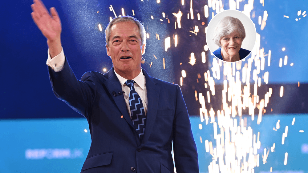 Nigel Farage (left), Ann Widdecombe (right)