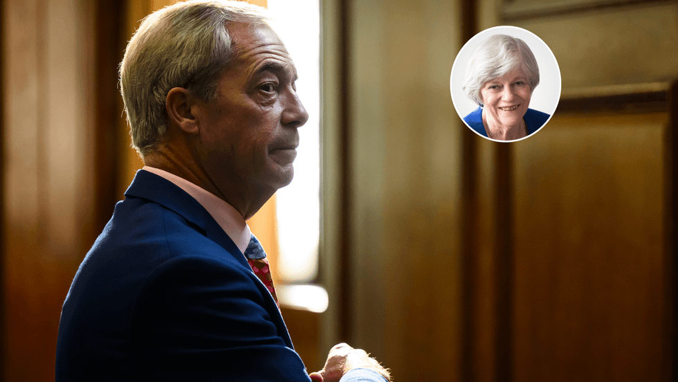 Nigel Farage (left), Ann Widdecombe