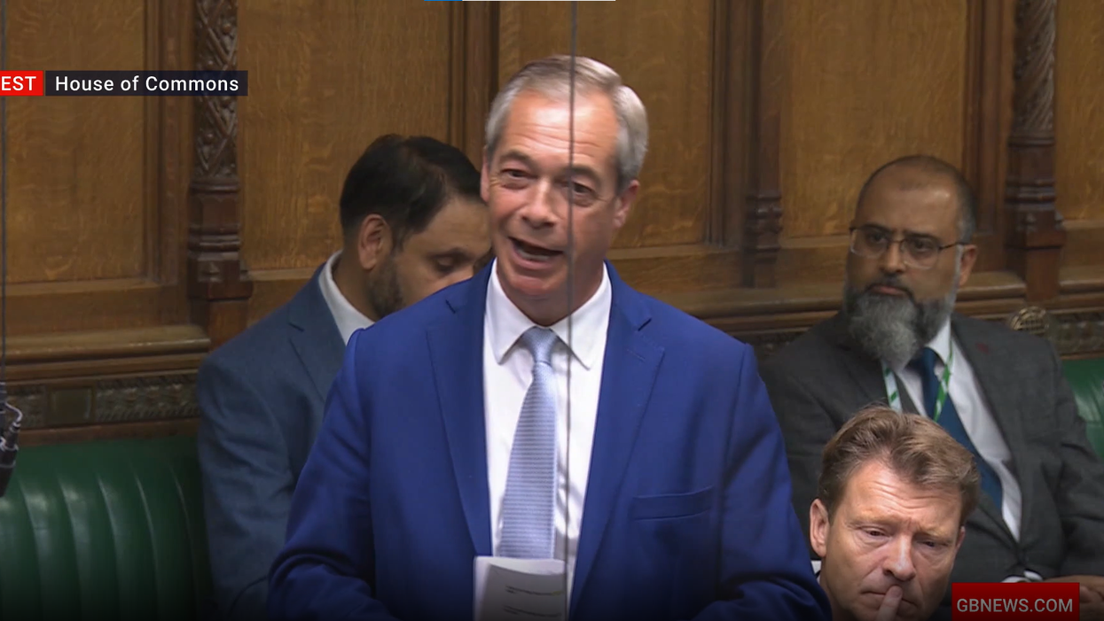 Nigel Farage maiden speech Parliament
