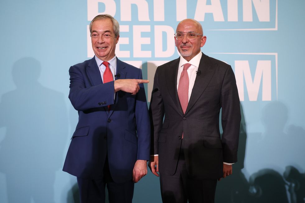 Nigel Farage, Nadhim Zahawi