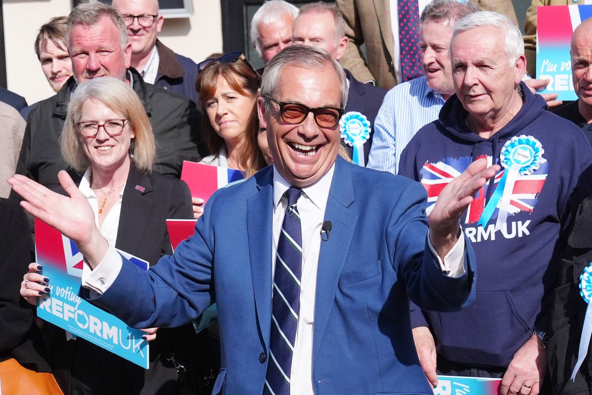 Nigel Farage on the campaign trail