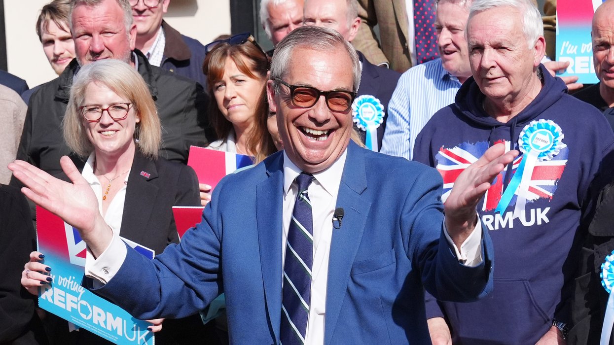 Nigel Farage on the campaign trail