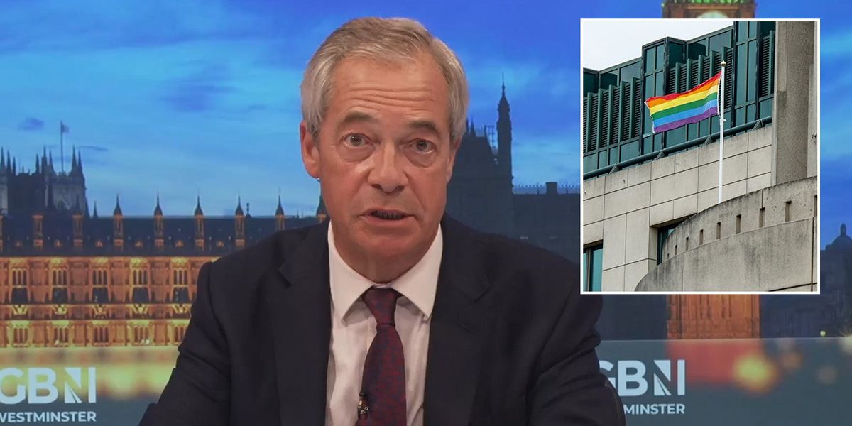 NextImg:Nigel Farage lambasts MI6 chief after 'boasting' about flying Pride flag outside headquarters: 'Not what our intelligence services are for!'