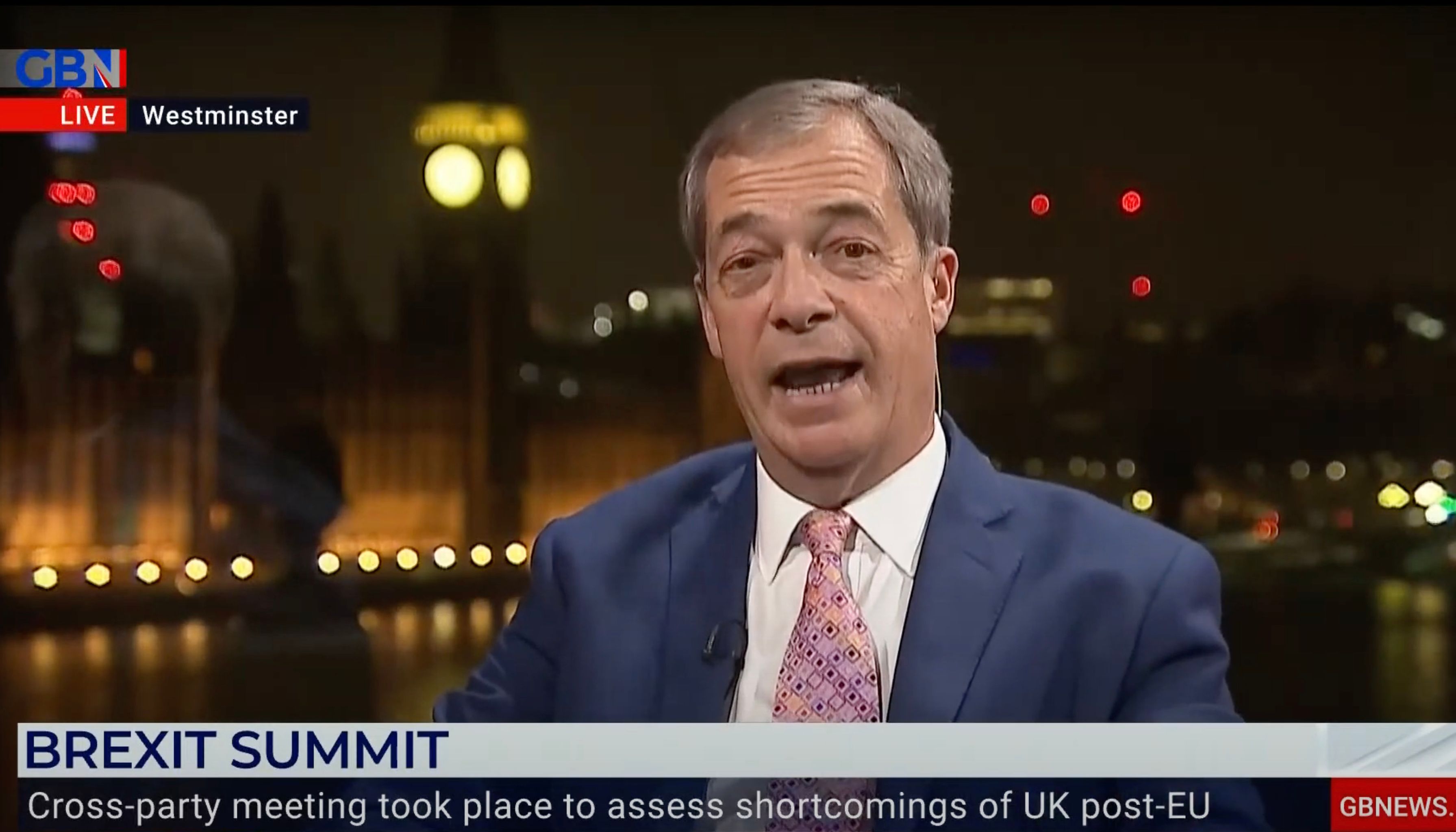 Nigel Farage questioned why Michael Gove had attended the meeting